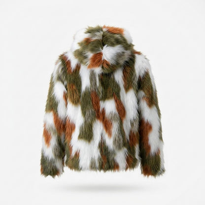 Mens Outlet House - Nirel | Faux Fur Hooded Jacket Men