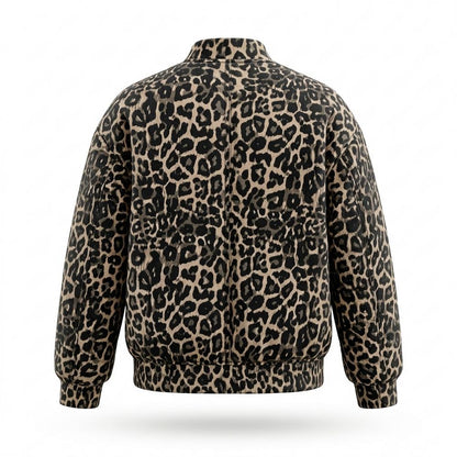 Mens Outlet House - Dulom | Leopard Print Zip-Up Jacket Women