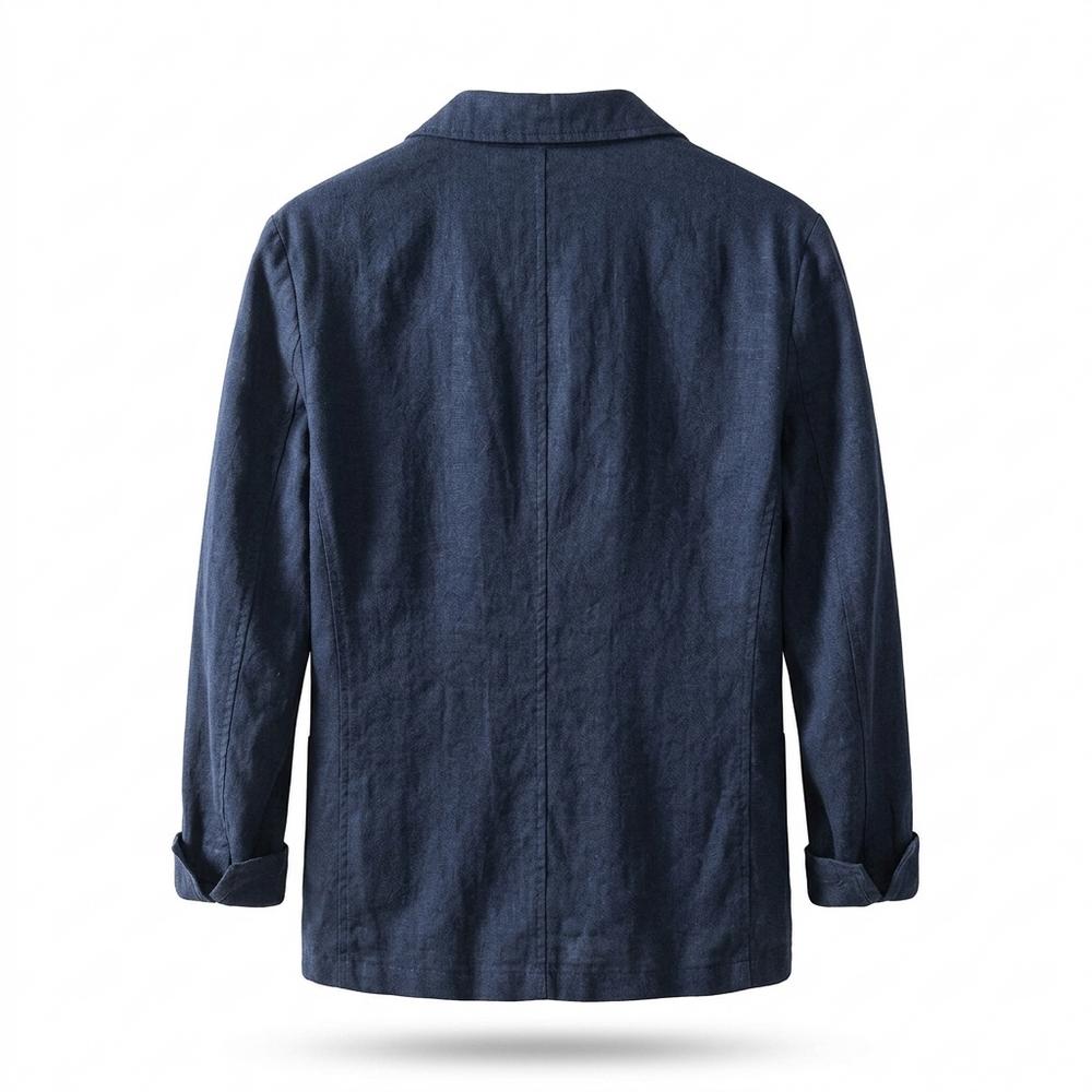 Mens Outlet House - Sebal | Linen Single-Breasted Blazer Men