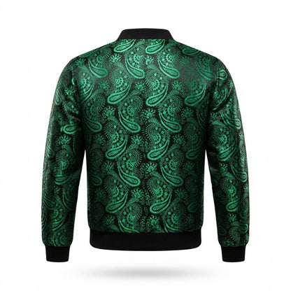 Mens Outlet House - Yosel | Paisley Patterned Zip-Up Jacket Men