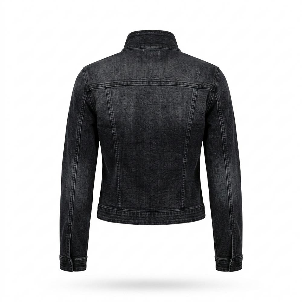 Mens Outlet House - Seken | Button-Front Washed Denim Jacket Women