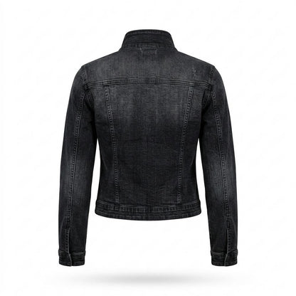Mens Outlet House - Seken | Button-Front Washed Denim Jacket Women