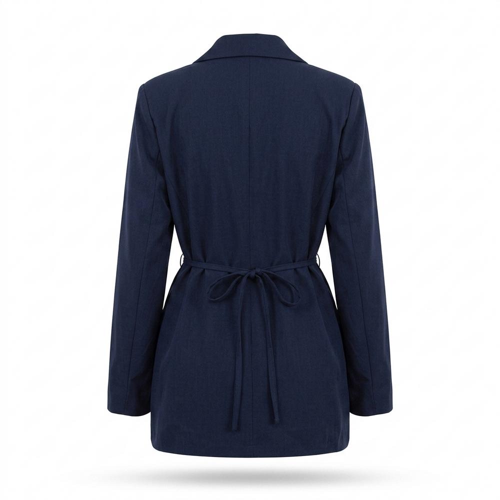 Mens Outlet House - Surul | Tie-Waist Notched Lapel Blazer Women