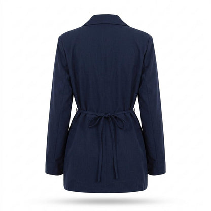 Mens Outlet House - Surul | Tie-Waist Notched Lapel Blazer Women