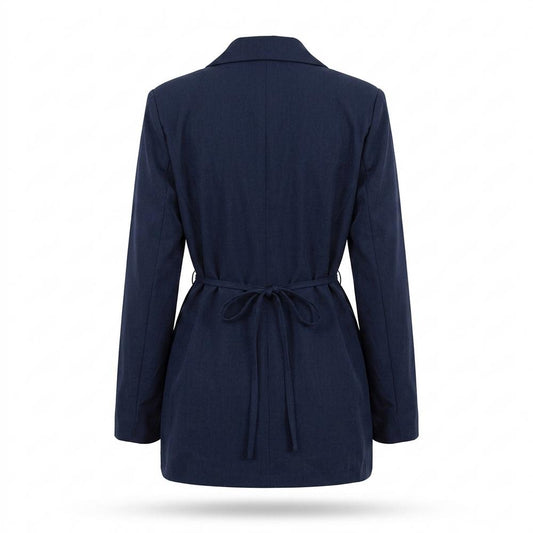 Mens Outlet House - Surul | Tie-Waist Notched Lapel Blazer Women