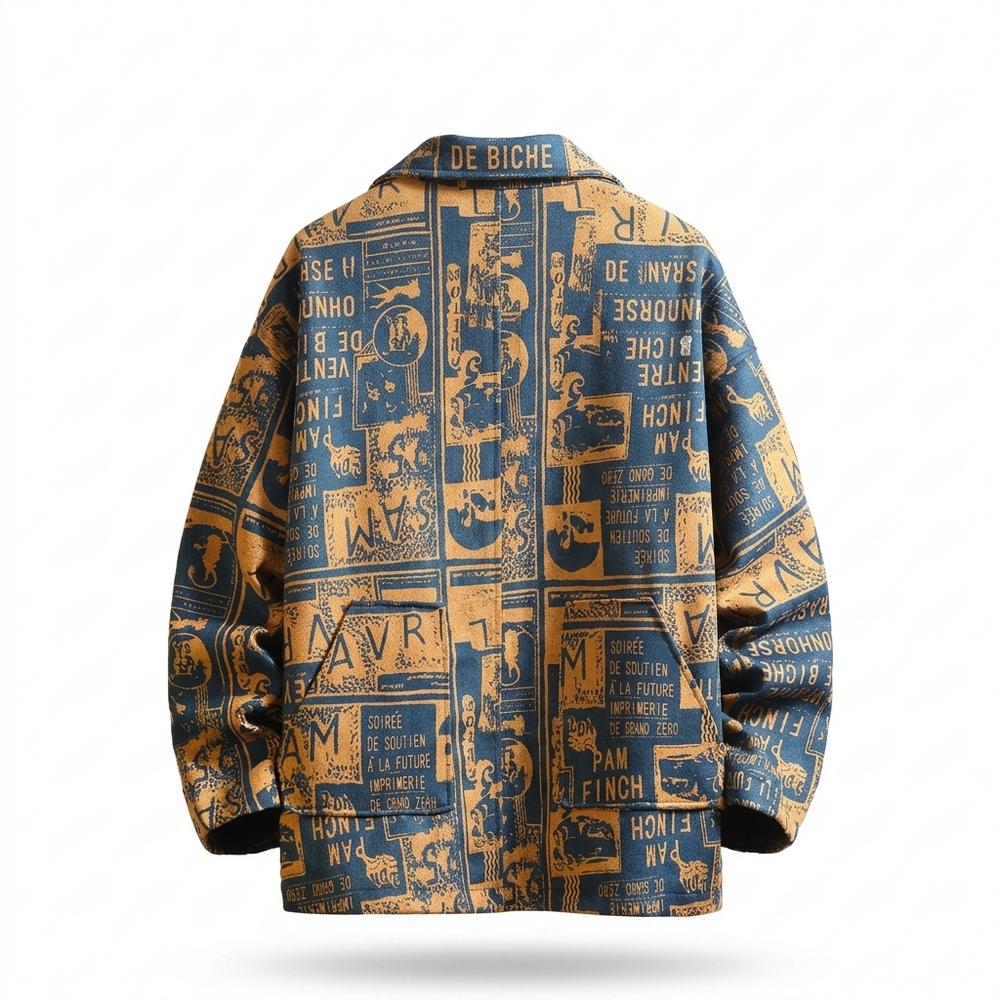 Mens Outlet House - Rodan | Printed Button-Front Jacket Men