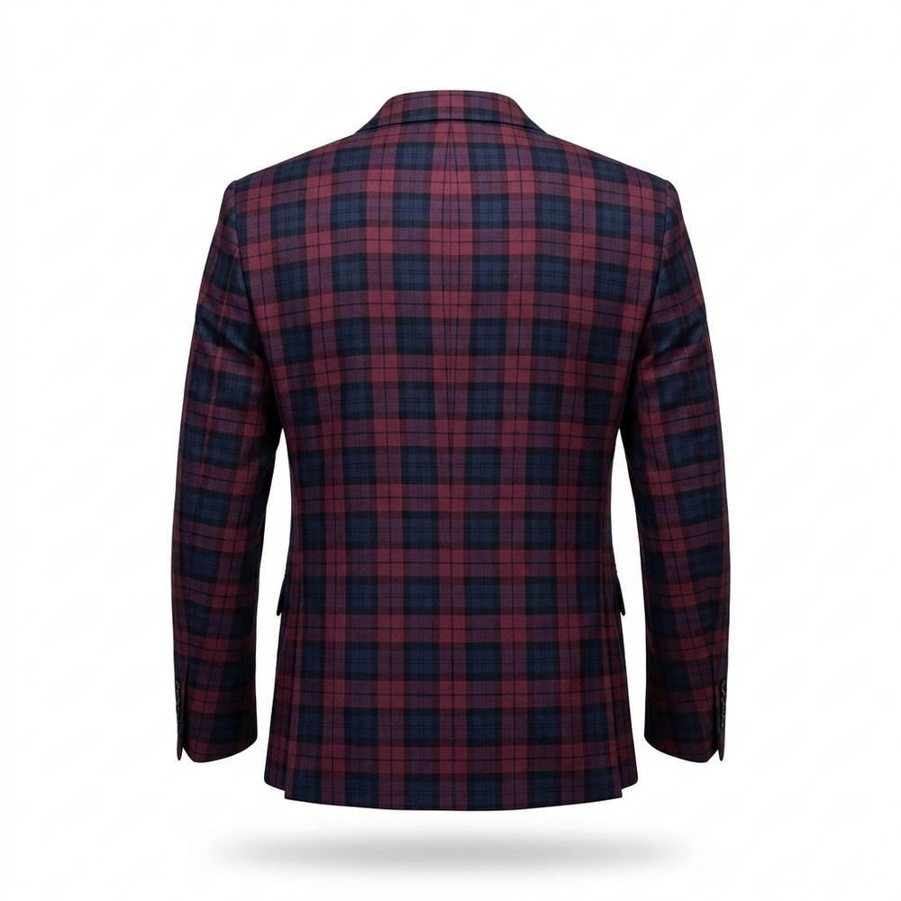 Mens Outlet House - Sozur | Plaid Slim-Fit Blazer Men