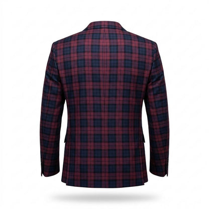 Mens Outlet House - Sozur | Plaid Slim-Fit Blazer Men