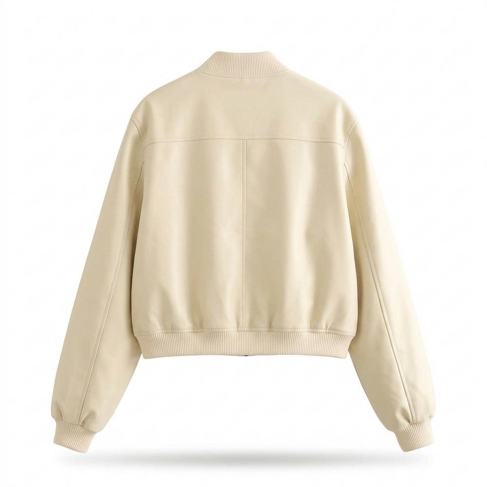 Mens Outlet House - Yiwed | Faux Leather Zip-Up Jacket Women