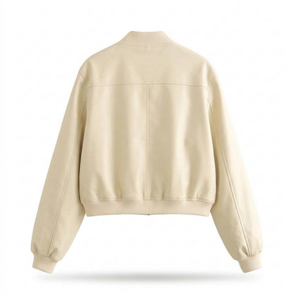Mens Outlet House - Yiwed | Faux Leather Zip-Up Jacket Women
