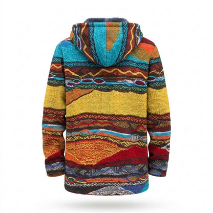 Mens Outlet House - Kesad | Fleece-Lined Hooded Knit Cardigan Men