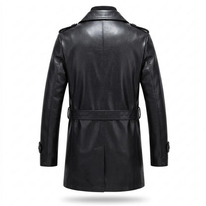 Mens Outlet House - Vidar | Lined Leather Coat Men
