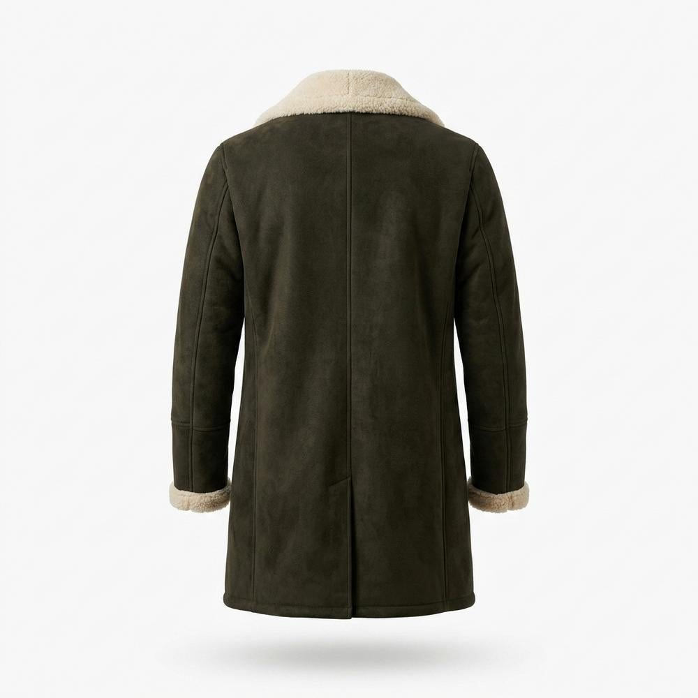 Mens Outlet House - Alvin | Shearling-Lined Double-Breasted Coat Men