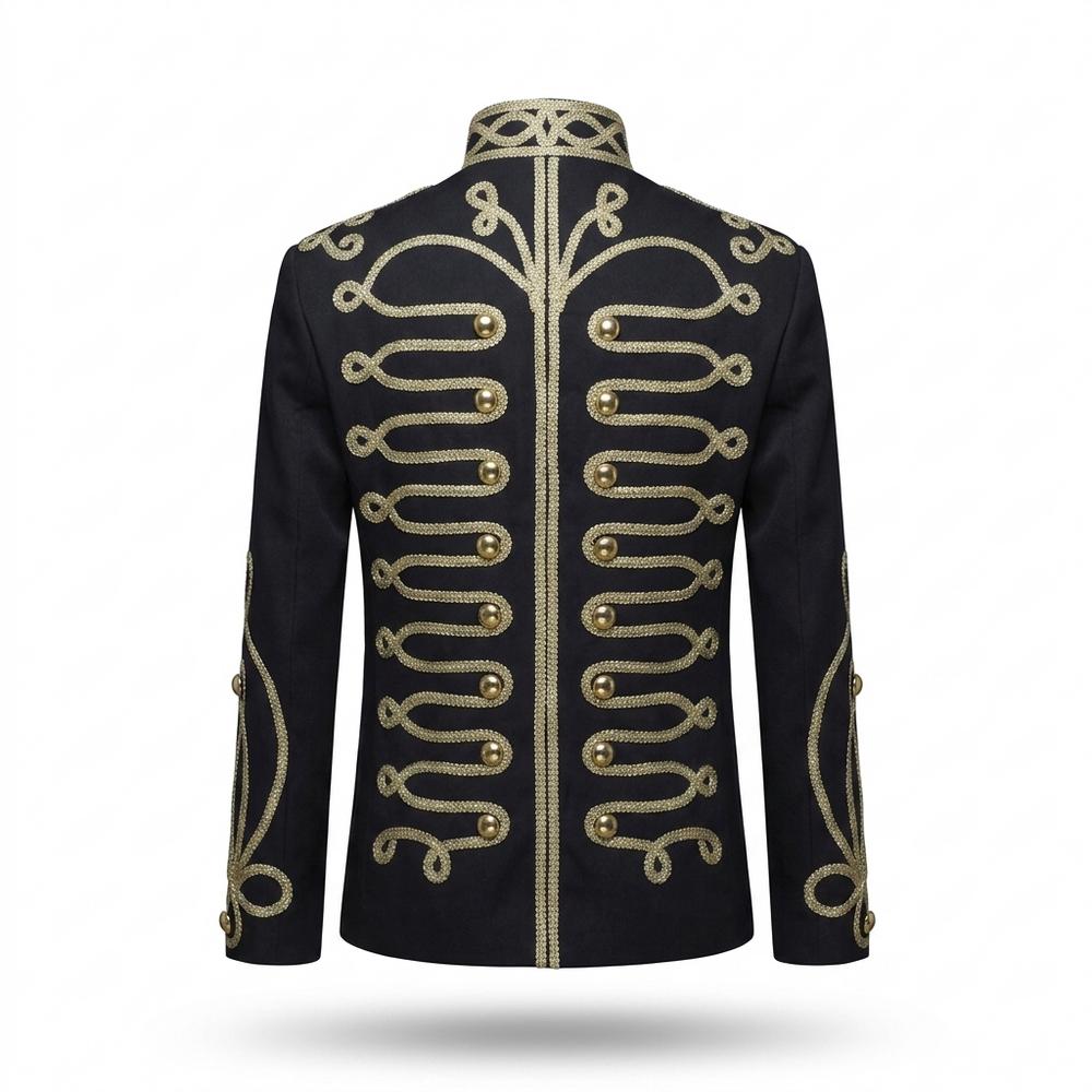 Mens Outlet House - Taver | Embroidered Stand-Collar Jacket Men