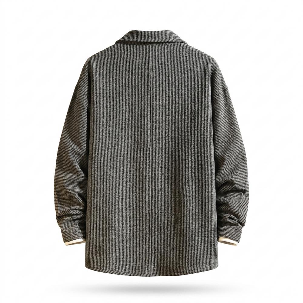 Mens Outlet House - Valar | Textured Snap-Button Shirt Men