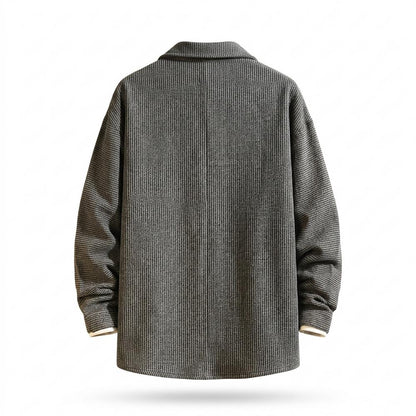 Mens Outlet House - Valar | Textured Snap-Button Shirt Men