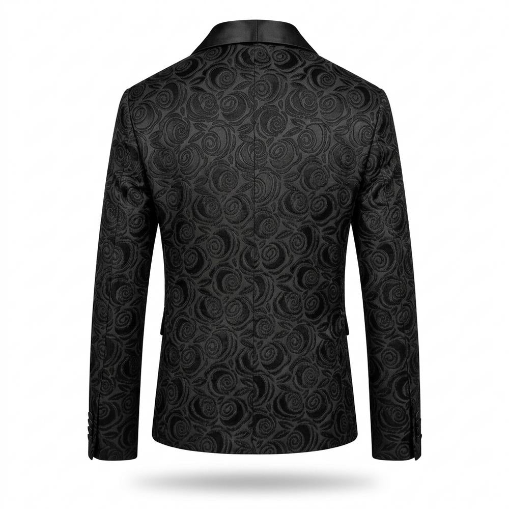 Mens Outlet House - Loram | Floral Shawl Collar Blazer Men