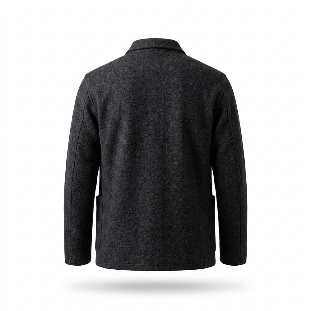 Mens Outlet House - Kevan | Knitted Stand-Collar Jacket Men