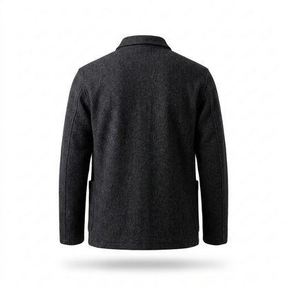 Mens Outlet House - Kevan | Knitted Stand-Collar Jacket Men