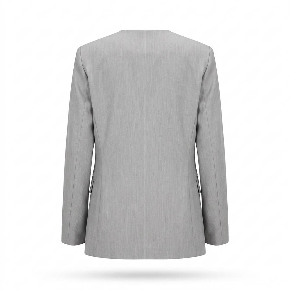 Mens Outlet House - Karon | Collarless Flower-Appliqué Blazer Women