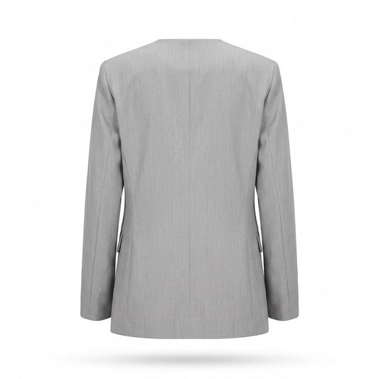 Mens Outlet House - Karon | Collarless Flower-Appliqué Blazer Women