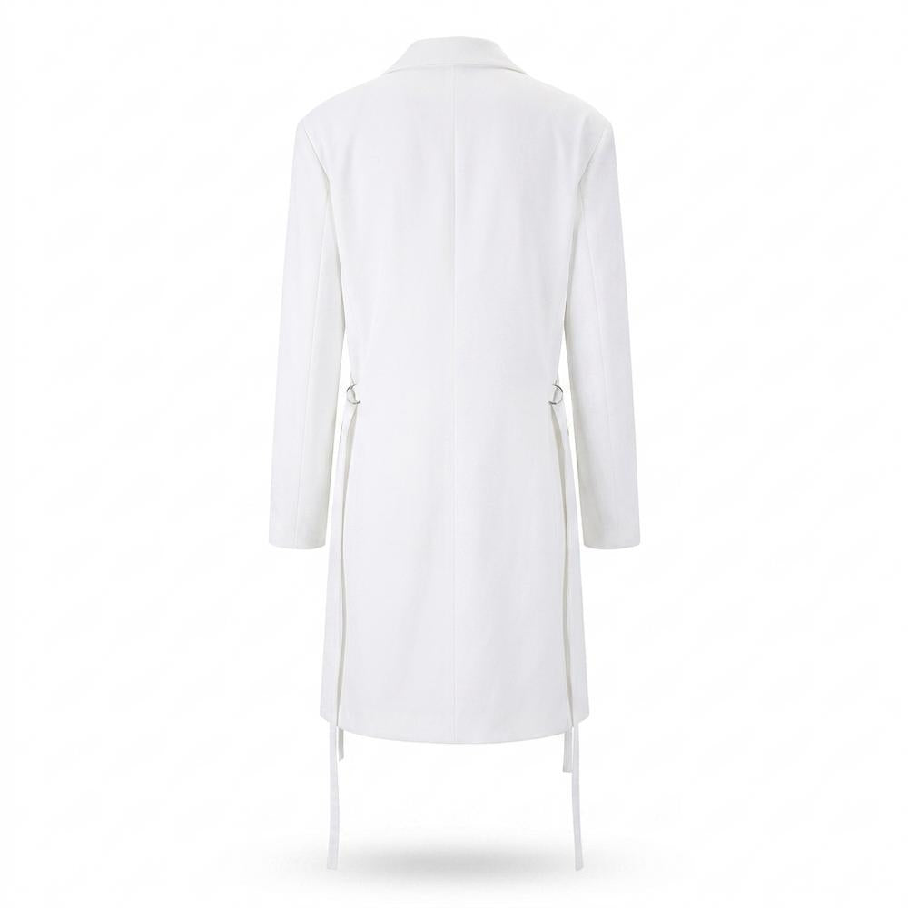 Mens Outlet House - Zamor | Single-Breasted Side-Slit Coat Unisex