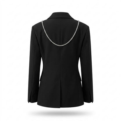Mens Outlet House - Velor | Double-Breasted Structured Blazer Women