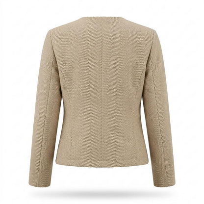 Mens Outlet House - Coram | Collarless Herringbone Jacket Women