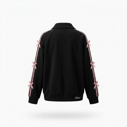Mens Outlet House - Karal | Zip-Up Bow-Accented Jacket Women