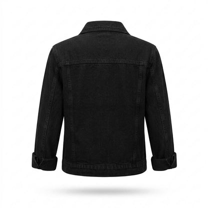 Mens Outlet House - Lolor | Button-Front Black Denim Jacket Women