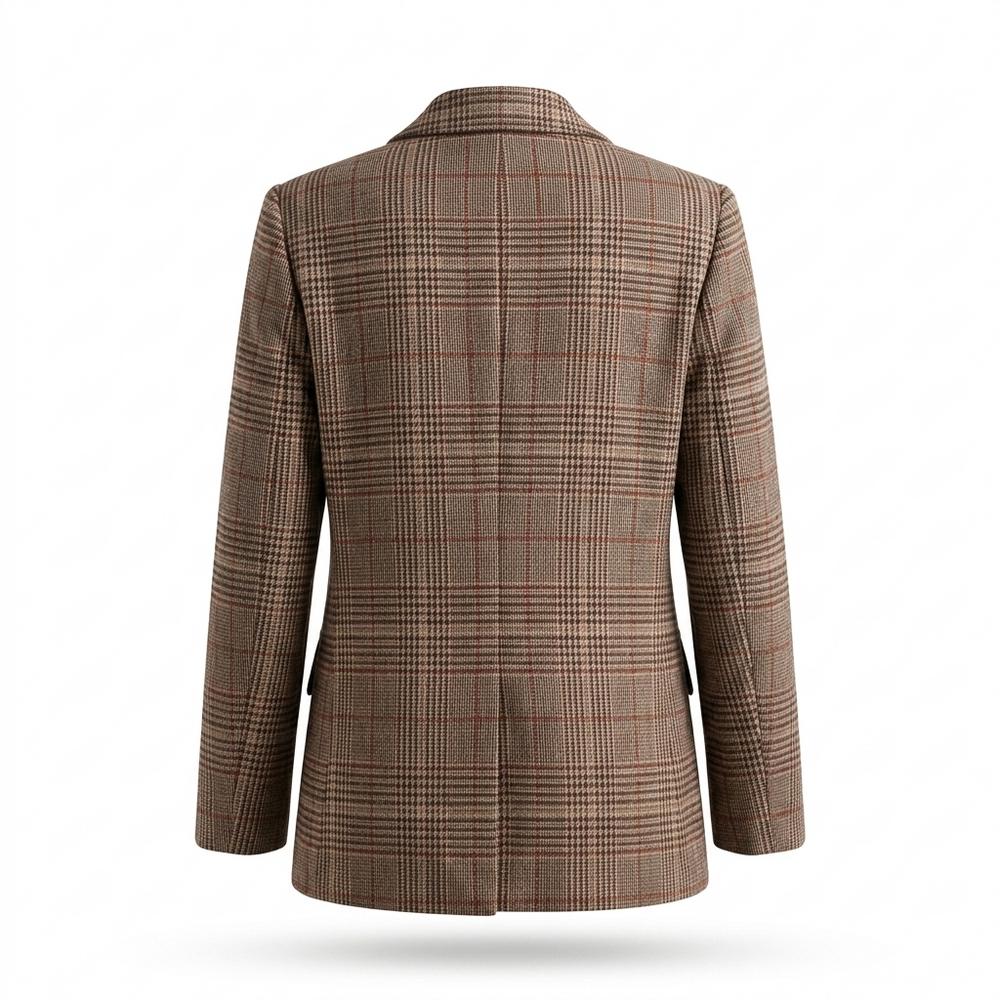 Mens Outlet House - Aarom | Plaid Single-Breasted Blazer Women