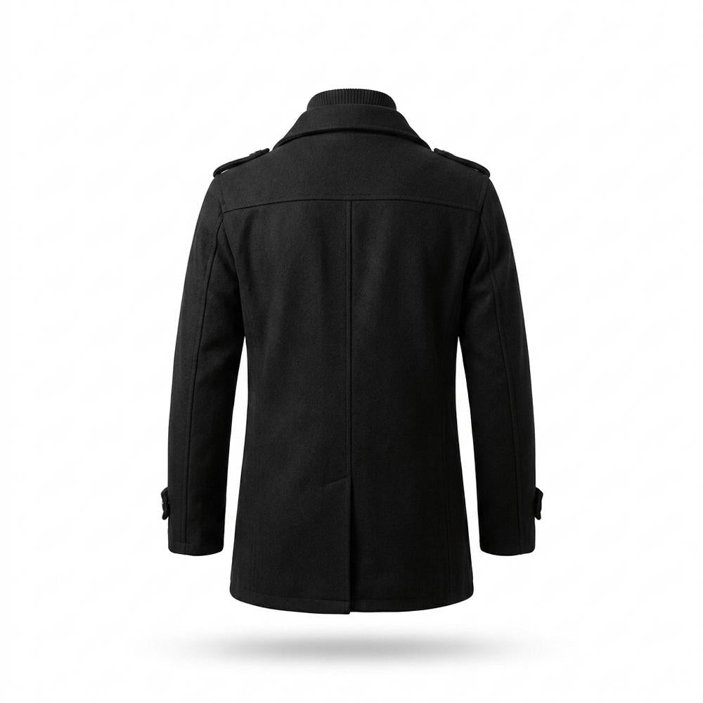 Mens Outlet House - Vawat | Double-Layered Single-Breasted Coat Men