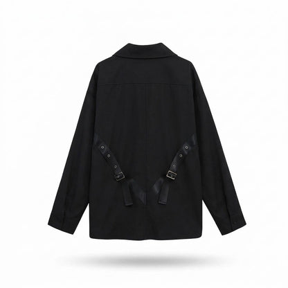 Mens Outlet House - Arhal | Embellished Buckled Shirt Unisex