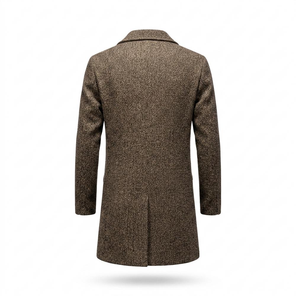 Mens Outlet House - Damer | Single-Breasted Textured Coat Men