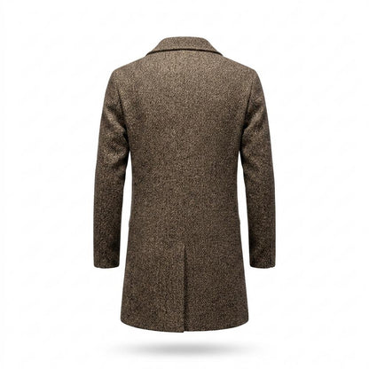 Mens Outlet House - Damer | Single-Breasted Textured Coat Men