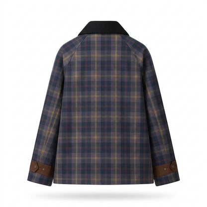 Mens Outlet House - Vivar | Plaid Contrast-Trim Jacket Unisex