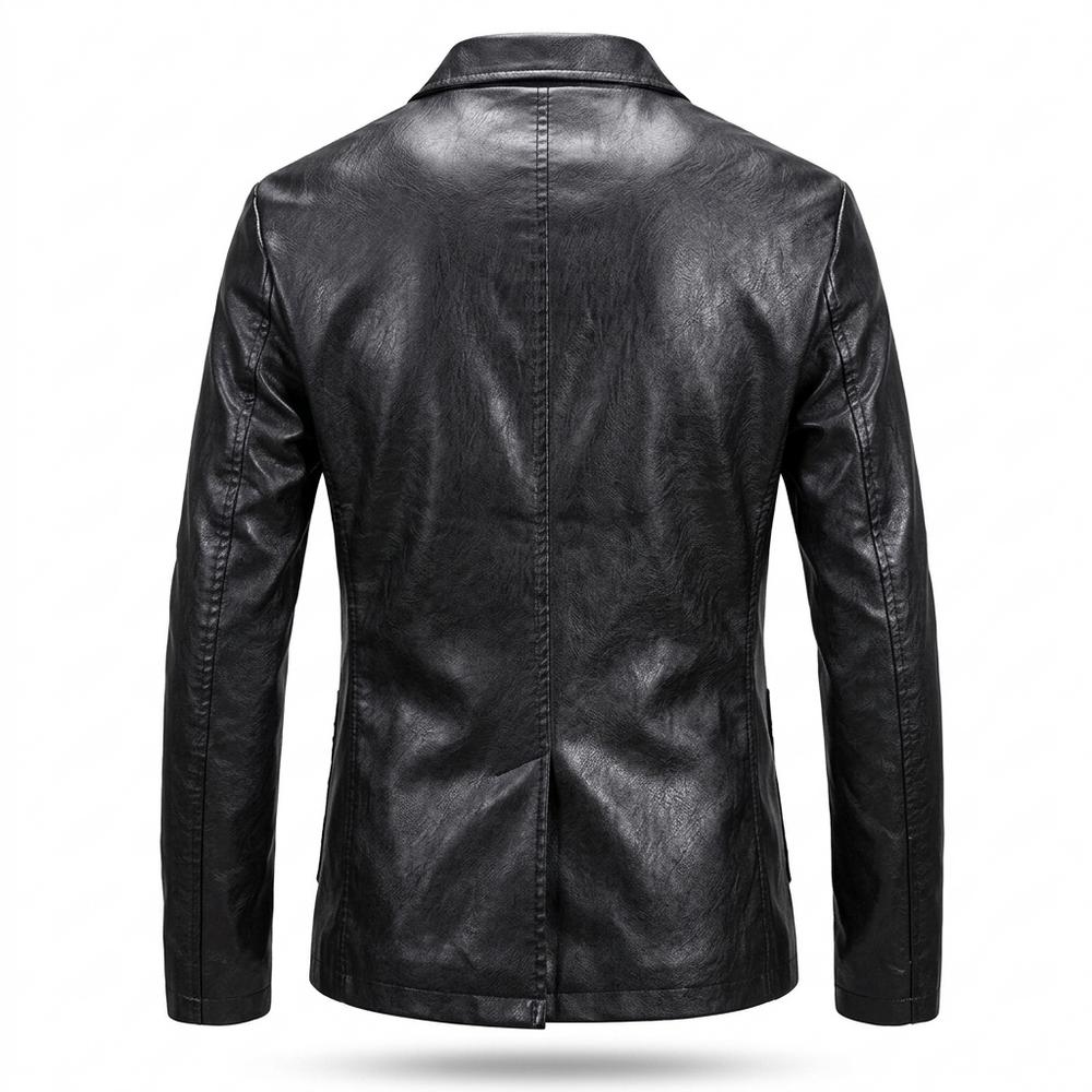 Mens Outlet House - Lysen | Faux Leather Slim Fit Leather Jacket Men