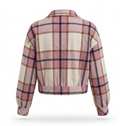 Mens Outlet House - Vazor | Plaid Cropped Jacket Women