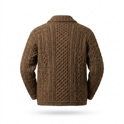 Mens Outlet House - Rimir | Cable-Knit Toggle-Closure Knit Cardigan Men