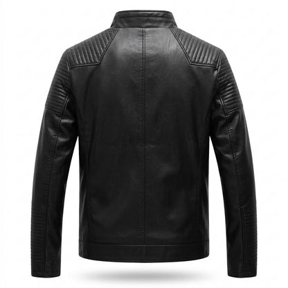 Mens Outlet House - Leron | Quilted Lined Leather Jacket Men