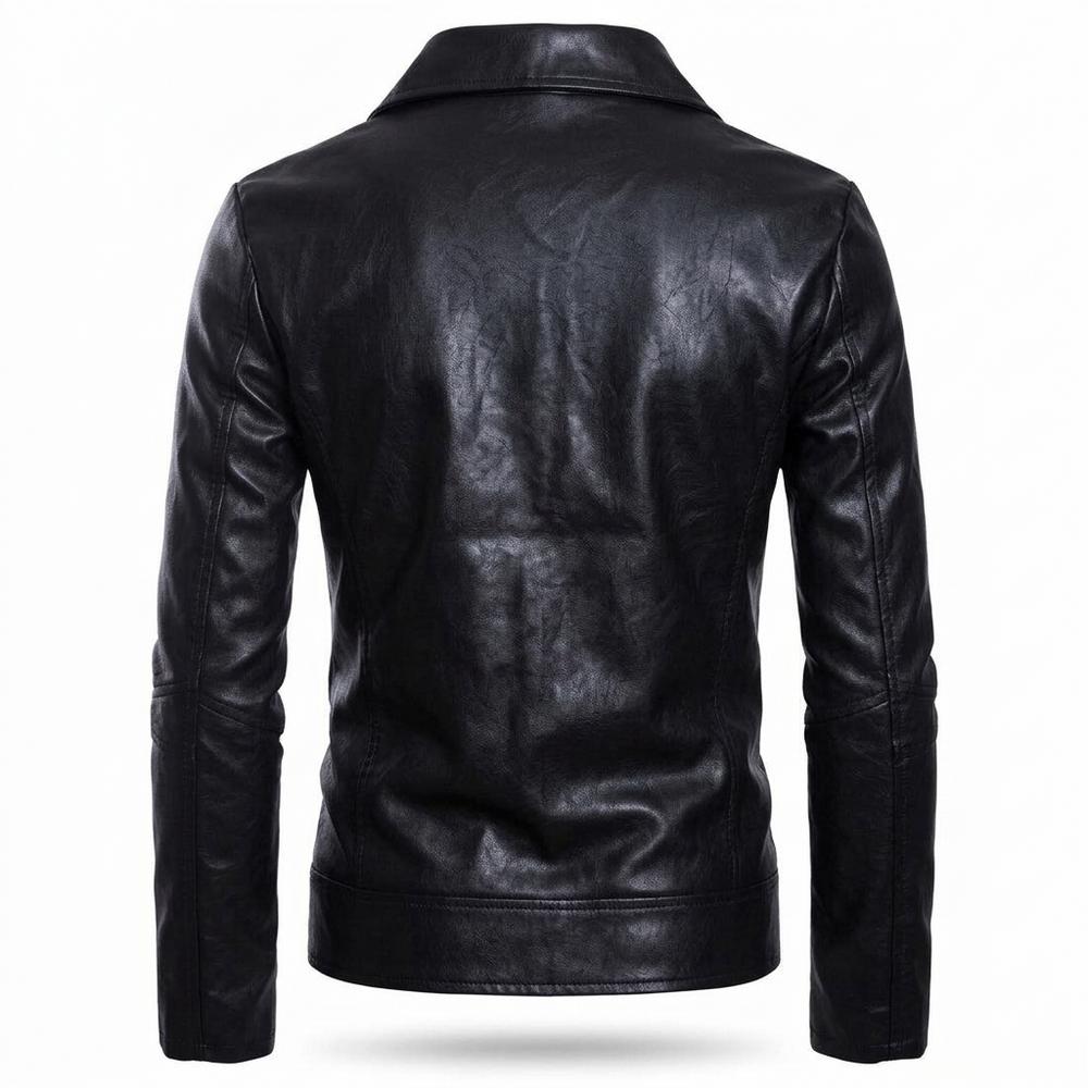 Mens Outlet House - Milan | Asymmetrical Slim-Fit Leather Jacket Men