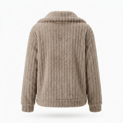 Mens Outlet House - Dafut | Ribbed Plush Jacket Women