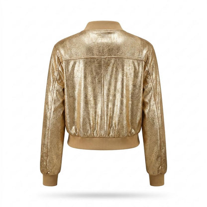 Mens Outlet House - Valin | Metallic Cropped Jacket Women