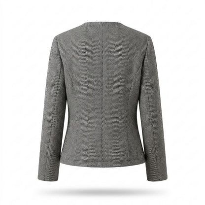 Mens Outlet House - Rirev | Herringbone Double-Breasted Jacket Women