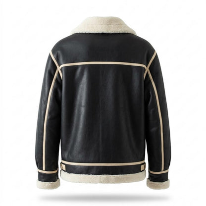 Mens Outlet House - Marev | Fleece-Lined Contrast-Trim Jacket Unisex