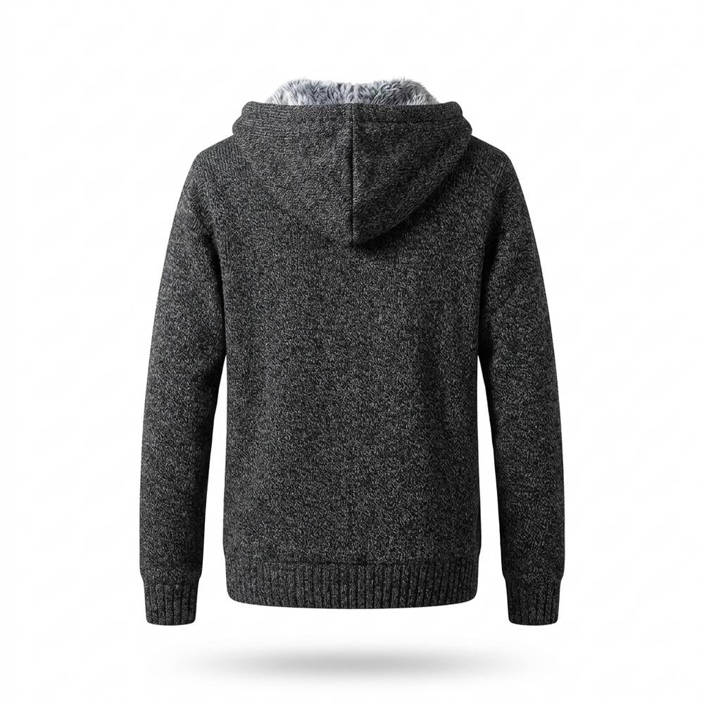 Mens Outlet House - Maren | Fleece-Lined Knitted Jacket Men