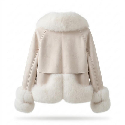 Mens Outlet House - Mator | Fur-Trimmed Patterned Jacket Women