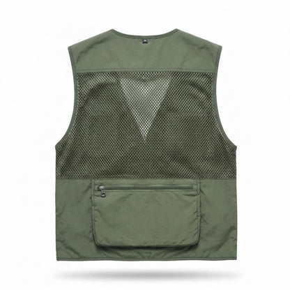 Mens Outlet House - Nabok | Mesh Multi-Pocket Vest Men