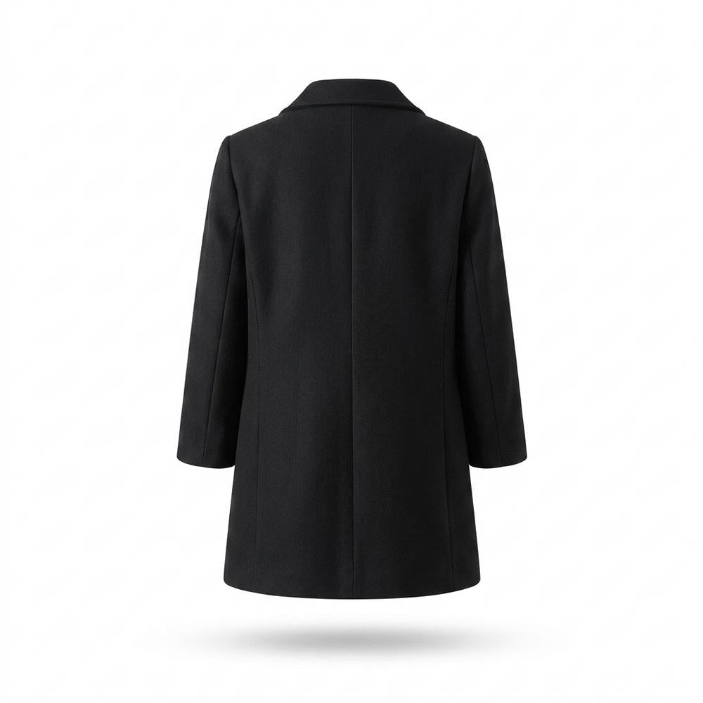 Mens Outlet House - Mezad | Double-Breasted Notched Lapel Coat Women