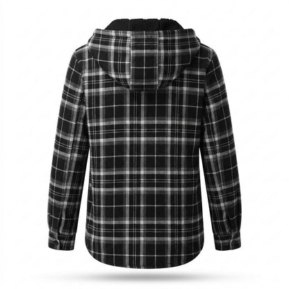 Mens Outlet House - Dosov | Plaid Hooded Jacket Women